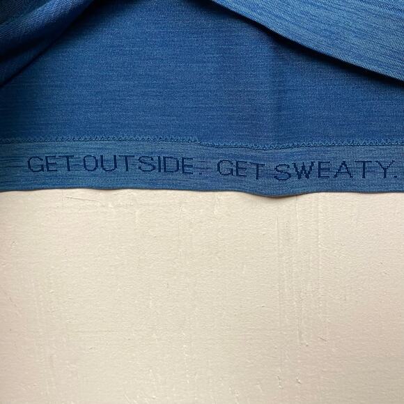 Lululemon Metal Vent Tech Polo Performance Stretch Shirt Men  XXL Blue Active - Picture 2 of 8